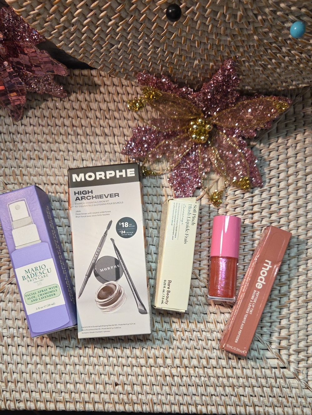 5 For 25 Morphe , Too Faced, Rare Beauty,rhonde Mario Badescu